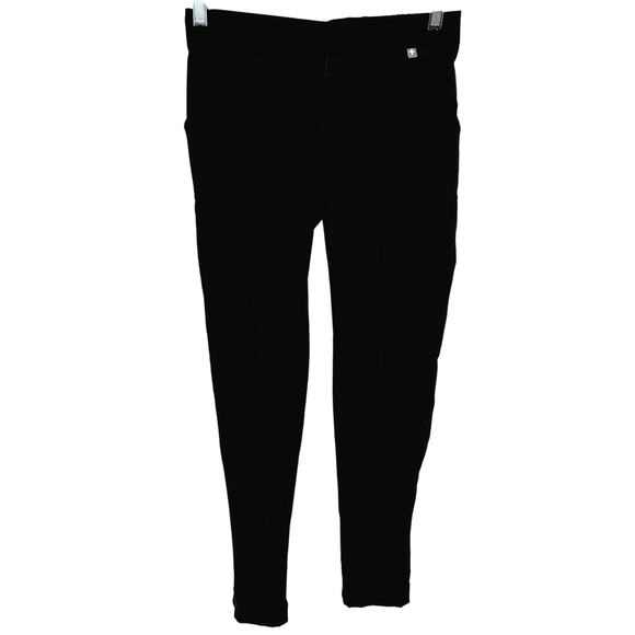 Figs Satura Seamed Front Scrub Pants High Waist Cuffed Straight Black XXS - Picture 1 of 3
